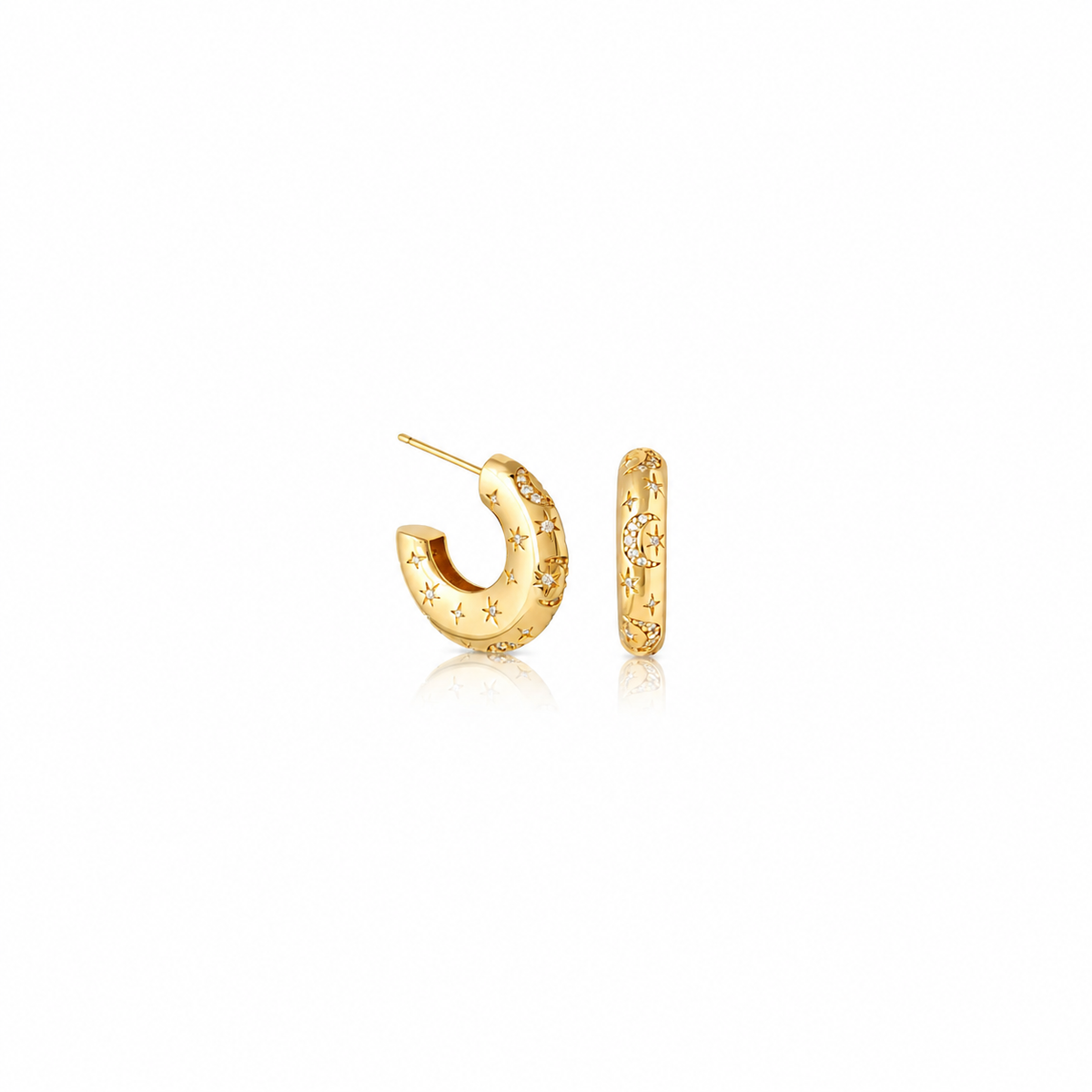 Celestial Light Hoops