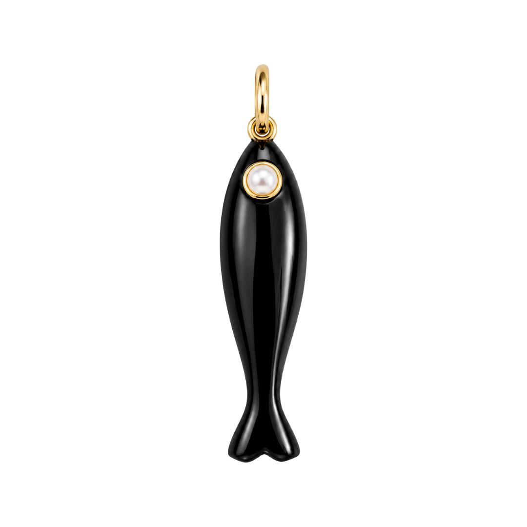 FISH TALISMAN Charm Black