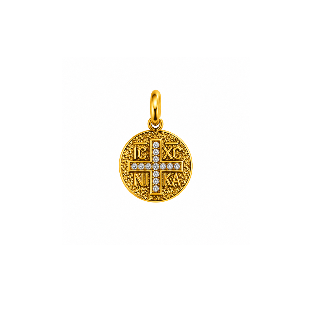 BYZANTINE CROSS Medallion Charm