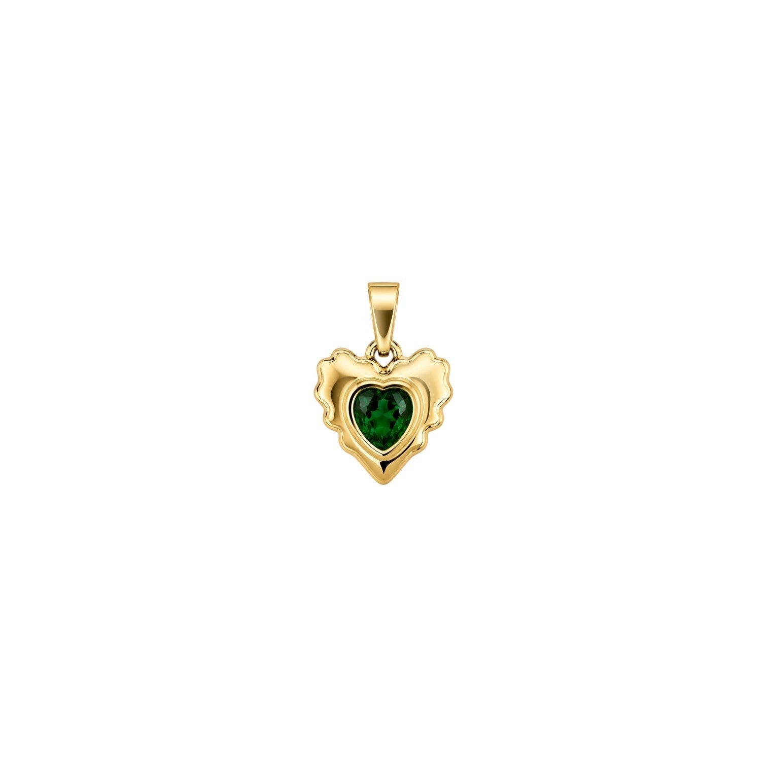 Emerald Heart Charm