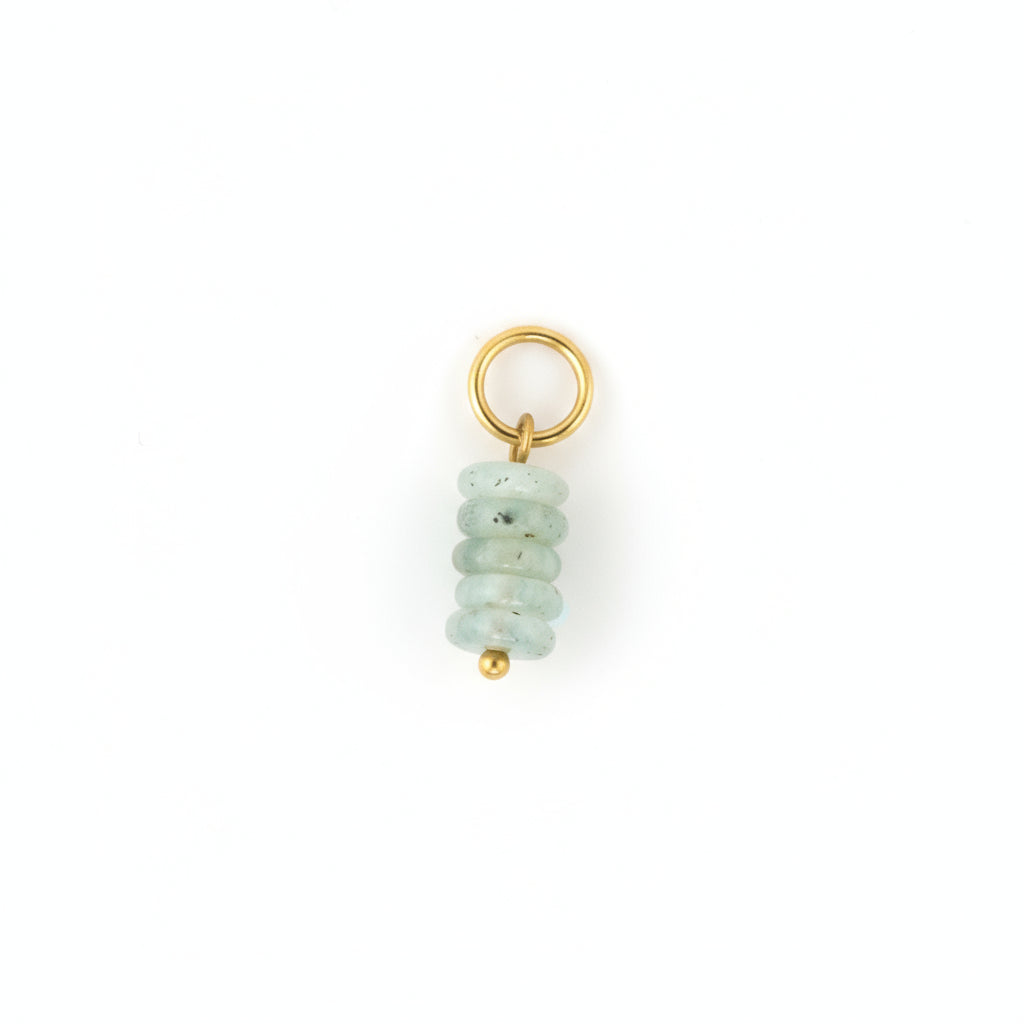 green stone charm